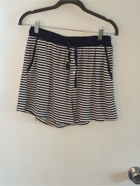 Unlisted Navy and White Striped Pajama Shorts